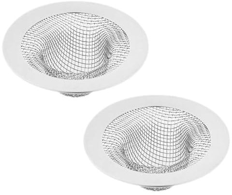 WMFASBAG 2 Pezzi Tappo di Scarico for Lavandino da Bagno in Rete Filtro Anti Intasamento Filtro for Rifiuti da Cucina in Acciaio Inossidabile Dispersore Filtro for Lavello da Cucina Scarico