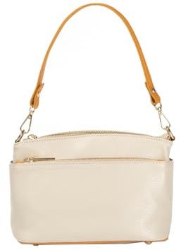 DIVINA FIRENZE - Lila, bolso bandolera mujer, hecho a mano en piel auténtica, varios colores. Muy espacioso, elegante y versátil, perfecto para cualquier ocasión. Calidad artesanal Made in Italy