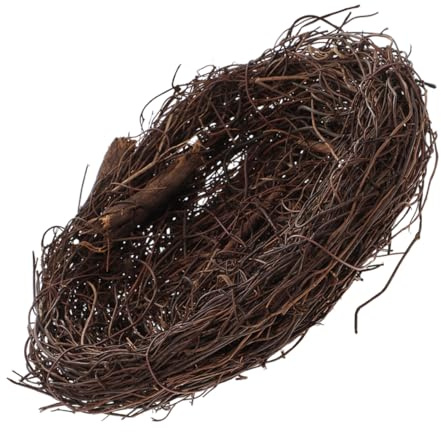 CIMAXIC Miniatur-vogelnest Aus Kunstschaum-eiern Vogelhütte-Ornament Künstliches Nesteier Osterschmuck Garten Und Innen-Dekoration