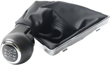 UOEMCRTB Pomo De Cambio Manual Pomo De Palanca Cambios 5 Y 6 Velocidades Con Funda Cuero Para Opel Para Astra III H 1.6 Para Vauxhall 2004 2005 2006 2007 2008 2009 2010(6 speed)