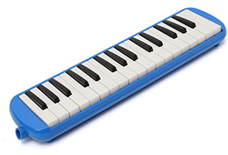 Yardwe Melodica Tragbare Tasten Melodica-instrument Mundharmonika Blau für Musikliebhaber Anfänger Schüler mit Tasche