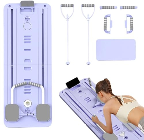 Pilates-Tisch – Bauchtrainer zu Hause für Pilates – tragbar mit Bändern Bauchtrainer und Rücken Fitnessausrüstung