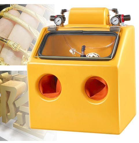 Kit per sabbiatrice portatile, struttura in acciaio resistente con illuminazione per sabbiatura uniforme, sabbiatrice da banco