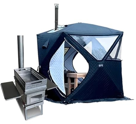 Camping Stove Camping Folding Wood Stove Charcoal Firewood Storage Tent Heating Firewood Portable Sauna Stove