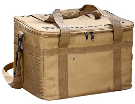 Sacca per Campeggio - Borsa Tote da Campeggio Contenitore Morbido - Borsa Termica Isolata 36 Litri, Organizzatore Capiente per Acqua Birra Frutta