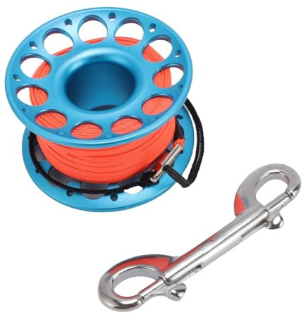 Tauchrolle, Easy Aviation Aluminium Diving Tauchhandling mit Doppelten Haken, die Sicher für den Outdoor Funktionieren (Blue)