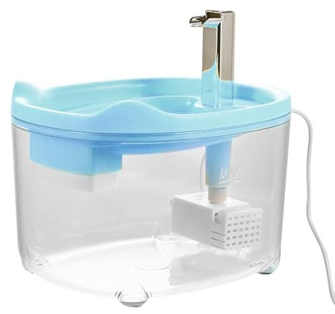 Fuente de agua para mascotas, dispensador automático de 1,5 L, cuenco silencioso para gatos y perros para uso en interiores, suministros para gatitos, cachorros, animales pequeños, vida en