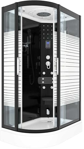 AcquaVapore Dampfdusche Sauna Dusche Duschkabine D30-73M2L 120x80 cm OHNE 2K Scheiben Versiegelung