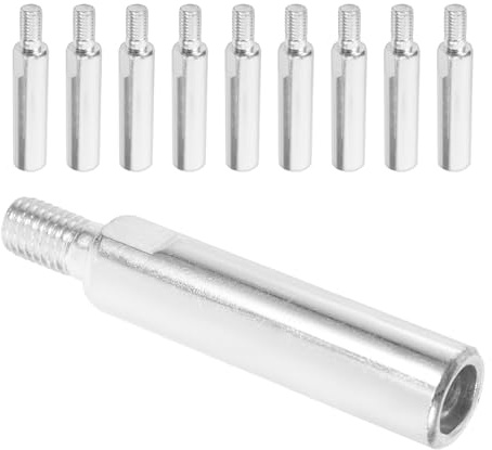 SHINEOFI 10pièces Rallonge Pour Meuleuse Angle Tige Extension Acier Rallonge Pour Polissage Et Meulage Les Endroits Difficiles Accès
