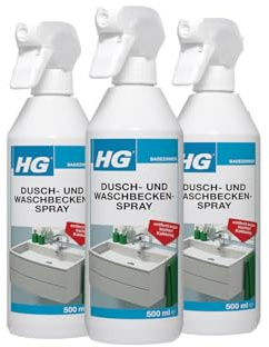 HG Dusch- & Waschbecken-Spray – 3er Set Badreiniger Für Dusche Waschbecken & Keramikflächen