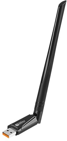Wifi Dongle With Antenna, WIFI 6 With Bluetooth 5.4, AX900 802.11AC Dual Band 2.4Ghz And 5GHz Mini Wireless Network USB Wifi Adapter for PC Desktop Laptop, Supports Windows 11/10