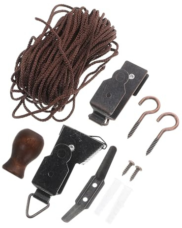 GARVALON Cuerda de Persiana Enrollable, Repuesto para Persianas, Poliéster y Metal, Fácil de Instalar, para Salón y Ventanas de Oficina