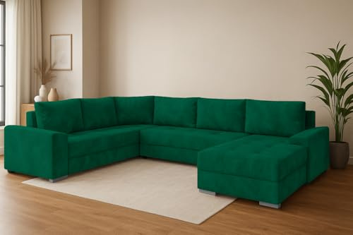 Generisch Ecksofa Couch Garnitur Sofagarnitur Chief Krono 19 U mit Schlaffunktion Wohnlandschaft