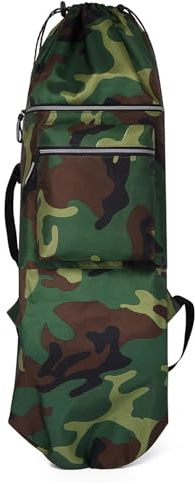 KHASCBNF Sac De Skateboard Etanche Sac à Dos de Skateboard résistant l'eau et réfléchissant la Nuit, Bretelles réglables, Multi-Poches, for Sports Plein air, équipement