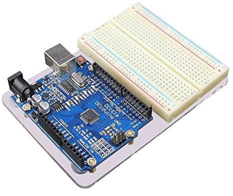 JBtek Acrylic Transparent Base Plate & Terminal Optimizer Breadboard for Arduino UNO R3