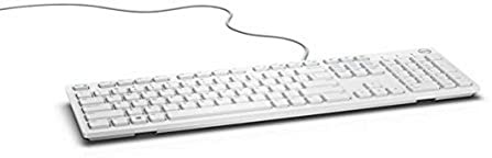 Dell KB216 Clavier multimédia Filaire UK (QWERTY), Blanc