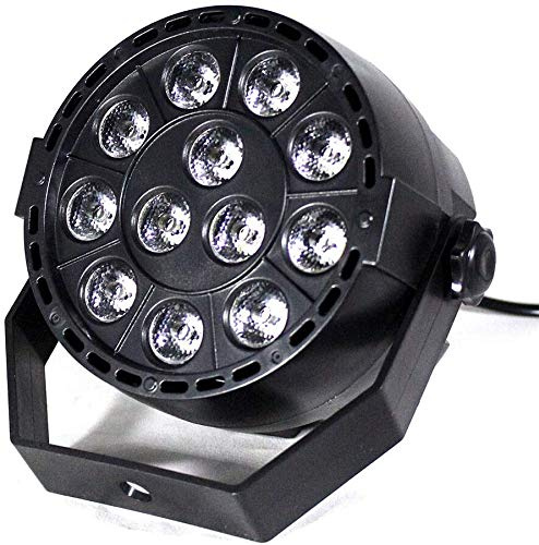 12 Led Scheinwerfer YUNRUX 3 in 1 RGBW Strahler 3W Discolicht DJ Strobe Light Led Bühnenbeleuchtung Lampe PAR Bühnenbeleuchtung 7CH DMX Lichteffekt DMX512 für DJ Disco Stage Party mit Fernbedienung