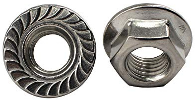 Dado flangiato M12 in acciaio inox 304 con motivo floreale esagonale antiscivolo dado flangiato Confezione da 12 pezzi
