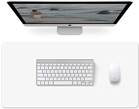 Schreibtischunterlage PCV transparent 70x35cm, extrem stabil und hitzebeständig Tischschoner Schreibmatte Runde Kanten Schreibunterlage für Büro, Zuhause
