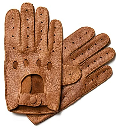 HAND GEWAND Herren Autofahrerhandschuhe aus Peccaryleder – Edle Fahrhandschuhe für Auto, Cabrio & Oldtimer