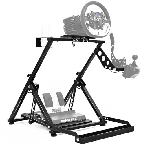 Dardoo X Frame - Soporte plegable para volante de carreras Logitech G25, G27, G29, G920 Thrustmaster T300RS GT, simulador de dirección ajustable, no incluye freno de mano y palanca de cambios