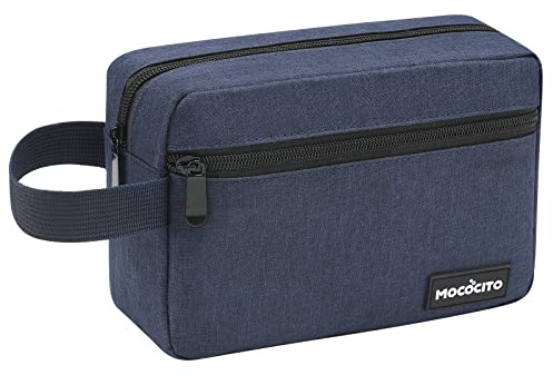 Beauty Case da Viaggio, MOCOCITO Borsa da Toilette Viaggio Custodia Trucco, Grande appesa borsa da toilette impermeabile, Borsa da Toilette per Donna Uomo(Blu scuro)
