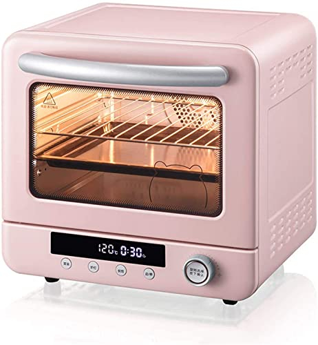 CAZARU Horno Horno Individual eléctrico Integrado - Horno halógeno de convección Premium de Acero Inoxidable Mini Horno y Parrilla Ideal para Asar, Hornear Happy Life