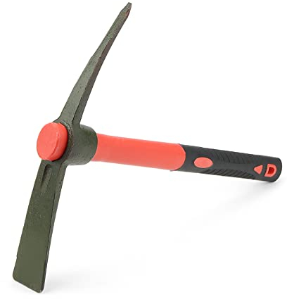 KEILEOHO Mattock da 38 cm, 38 x 29 cm, zappa con manico, tappetino da giardino, piccone per giardinaggio, piantagione campeggio