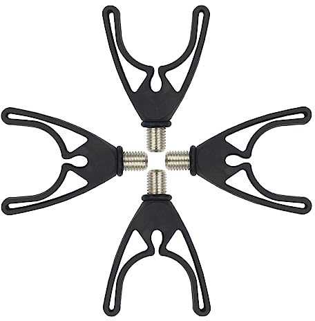 Steinn Rutenauflagen robust Ruten Halterung für Rutenhalter Rutenständer Rod Pods Buzzer Bars und Bank Sticks (9cm, 4, Anzahl)
