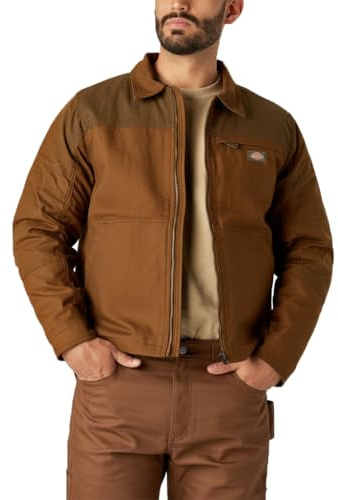 Dickies Chaqueta de Servicio de Lona recubierta de Cera Tradebuilt, Pato Marrón, XXL para Hombre