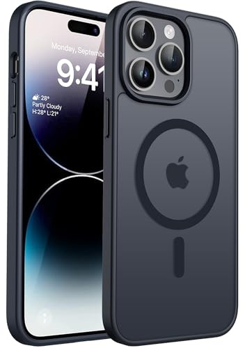 CACOE für iPhone 14 Pro Max Hülle mit Militärschutz für MagSafe Handyhülle | für iPhone 14 Pro Max Case,Transluzente Matte,37×N52 Magnete,12 Fuß Fallschutz,2400 GS Magnetkraft,Erhöhter Kameraschutz