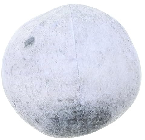 Cojín Lunar de Peluche 1 Pieza, Felpa y Algodón PP | Diseño Esférico, Detalles Finos y Tacto Suave, Adorno para Hogar o Fiesta