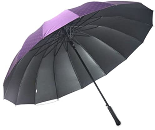 DRMEE Regenschirm Sturmfest Tragbarer Automatischer Regenschirm, Großer, Winddichter Golfschirm, Gerade Regenschirmlänge Für Familie Und Kollegen Umbrella Schirm(Color:D)