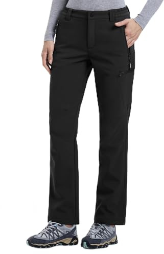 Outdoor Ventures Women's Waterproof Softshell Pants Winter Ski Trousers