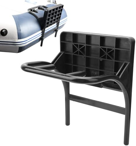 ZJchao Außenborder Halterung, Motor Mount, Außenbordmotor Halterung, Schlauchboot Motorhalterung, Installationsständer für Kajak Angelboote, Schwarz, PVC, Bootsmontage