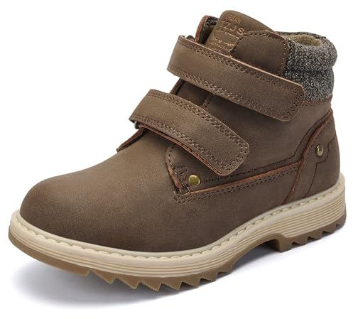 TZJS Bottes d'hiver Neige Bottines Chaude Doublure Chaussures Montantes de Randonnée Trekking Outdoor unisexes pour enfants