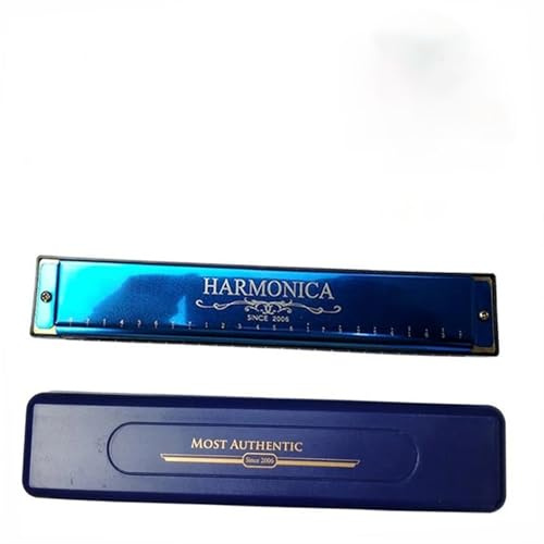 Mundharmonika Set Mundharmonika-Organisatoren Melodie Tremolo Maultrommel Diatonisches Mund Musikinstrument 24 Löcher