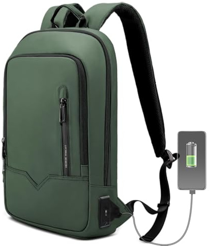 HEROIC KNIGHT Laptop Backpack for Men17.3 Inch-Green