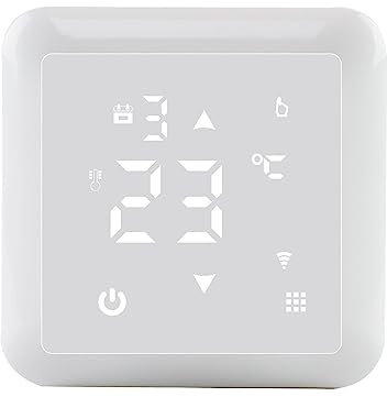 Thermostat, Thermostat de chaudière à gaz Tuya, contrôleur de température de Chauffage de pièce numérique à écran Tactile Fonctionne à la Maison,Commutateur de contrôle de température(Underfloor Heat