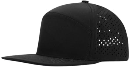 YAMEE Baseballkeps man vattentät snabbtorkande, snapback kepsar mesh andningsbar, basecap lätta, skärmmössor justerbar, keps solskydd, hatt unisex utomhus, svart, one size