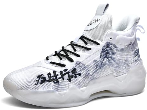 GAOLONGBU Herren Basketballschuhe High-Top leichte Stoßdämpfung rutschfeste atmungsaktive Outdoor-Sportschuhe Jungen Mädchen Indoor-Schuhe