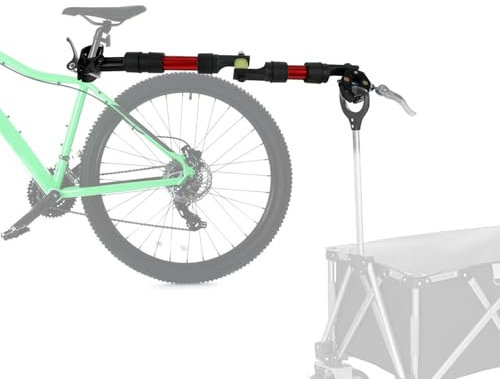 Attelage de remorque de vélo, connecteur rotatif à 270° pour chargement de vélo, conception modulaire de composants en nylon, système d'amortissement et de direction, adapté aux vélos avec tube