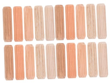 HEALEEP 100stücke Holzdübel Lange Holzdübel Vorgeschnittene Dübelstangen Aus Hartholz Dübel Für Möbelmontage Holzstifte Für Handwerk Und Holzbearbeitung