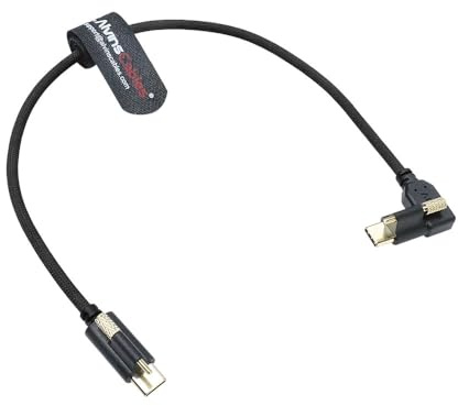 Alvin's Cables Cables ultraflexibles de bloqueo USB-C Cable de transferencia de datos para monitor Pyxis Blackmagic,USB-C 3.2 10Gbps Cable de alta velocidad para Micro Studio Blackmagic 4K G2 12in