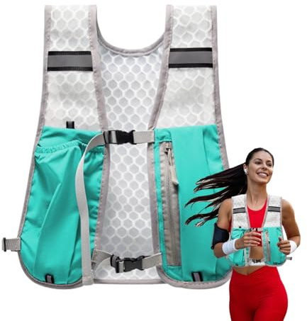 Equipo de Carreras de Madera para Beber, Mochila de Agua Transpirable Activa | de Beber Ultraligera para, Chaleco de Sendero para Hombres y Mujeres, Chaleco de Carreras Deportivo, Solución de