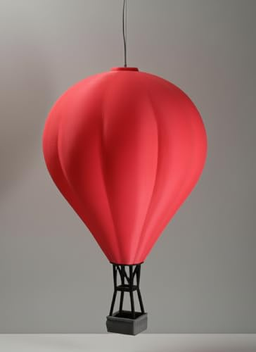 Ballonwerk Heißluftballon-Lampenschirm – 3D-gedruckt aus PLA, passend für E10-Fassung und Stern A1, Pink
