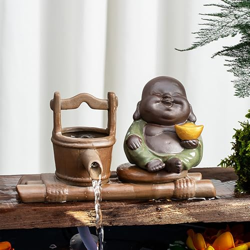 ZYZSY Cracheur D'étang, Gargouille Set, Fontaine À Eau Étang À Poissons Cascade Décorative, Décoration de Jardin pour étangs koï et Jardins Aquatiques(20 * 5 * 12cm/7.9 * 2 * 4.7in)