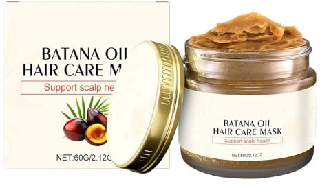 Mascarilla capilar con aceite de Batana crudo, máscara de crecimiento del cabello, reparación de cabello dañado y encrespado para el cabello, cuidado intensivo, suavidad duradera, apoyo a la salud del
