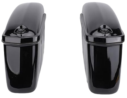 Denash Sacs de Selle Rigides pour Moto, Boîte de Sacoches d'une capacité de 22 L avec Serrure, Sacoches Rigides Universelles pour Le Rangement Latéral et Le Coffre de la Moto