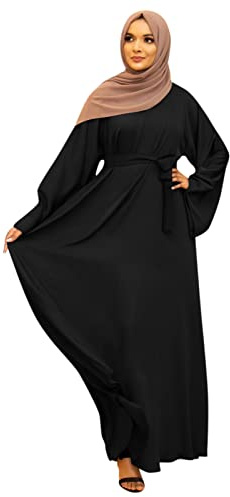 Women Muslim Dress Abaya for Womens Women Abaya Long Sleeve Muslim Dress Hijab Casual Party Praying Clothes Turkish Islamic